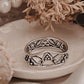 Sterling Silver Garden Band Ring for Nature Lovers