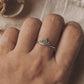 Handcrafted Teekona ring in sterling silver