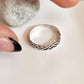 Elegant Braided Knot Design Silver Ring