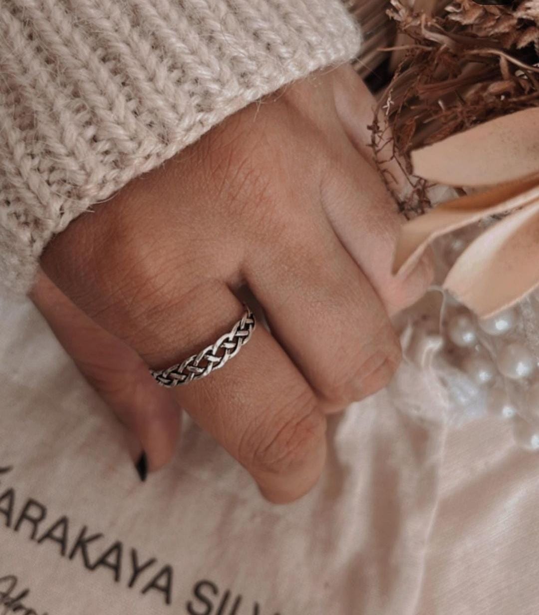 Timeless Braided Knot Silver Ring