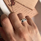 Chunky Silver Ring with Hammered Finish