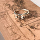 Unique Bow Silver Band Ring