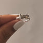 Luxury Bow Silver Ring