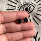 Black Onyx Oval Cut 7MM 925 sterling silver Stud Earrings