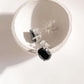 Elegant Black Onyx 7MM Oval Cut 925 sterling silver Studs
