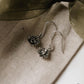 Elegant small lotus earrings in sterling silver