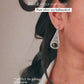 925 sterling silver tribal drop earrings with black onyx