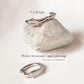 Elegant CZ tiny silver huggies with sparkling cubic zirconia