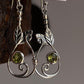 Sterling Silver Peridot Forest Enchantment Earrings