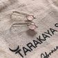 Charming Rose Quartz Hook Earrings with Boho Style