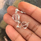 Clear Quartz Silver Earrings for Clarity and Healing