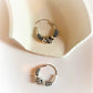 Refined design 8 antique silver hoops for a classic and timeless appeal.