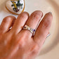 Sterling Silver Master Healer Ring with Cross Design and Healing Stones