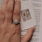 Sterling Silver Moonstone Round Boho Ring