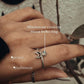 Sterling Silver Moonstone Crescent Moon Ring for a Nature-Inspired Style
