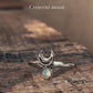 Handcrafted Moonstone Crescent Moon Silver Ring with Elegant Design