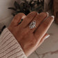 Bohemian Peridot Silver Ring