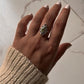 Elegant Peridot Boho Silver Ring
