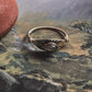 Delicate Moonstone Evil Eye Silver Ring