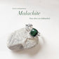 Handcrafted Malachite Forest Enchantment Silver Ring with Intricate Detailing
