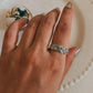 Stylish chunky braided ring in polished sterling silver