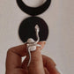 Unique dual serpent design silver ring