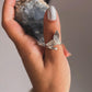 Artistic fish tail silver ring with a beautifully sculpted aquatic shape