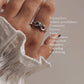 Timeless Moonstone Infinity Ring in Silver