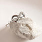 Sophisticated Moonstone Infinity Ring in Sterling Silver
