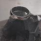 Handcrafted Thick Silver Band Ring with Hammered Texture