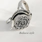Elegant Plain Antique Poison Ring in Silver