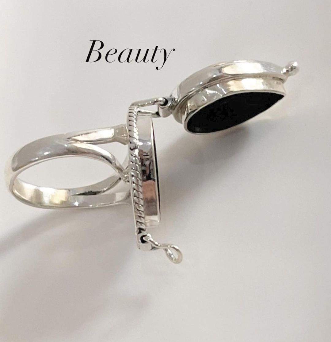 Timeless Antique Poison Silver Ring