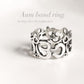 Sterling Silver Om Aum Full Band Ring