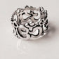 Elegant Om Aum Full Band Silver Ring