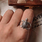 Nature-inspired Tortoise 1 silver ring