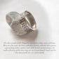 Elegant thick Celtic knot design silver ring