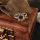 Elegant silver ring with Soorajmukhi pattern