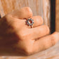 Silver ring with Soorajmukhi sunflower engraving