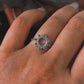 Handcrafted Soorajmukhi silver ring with floral design