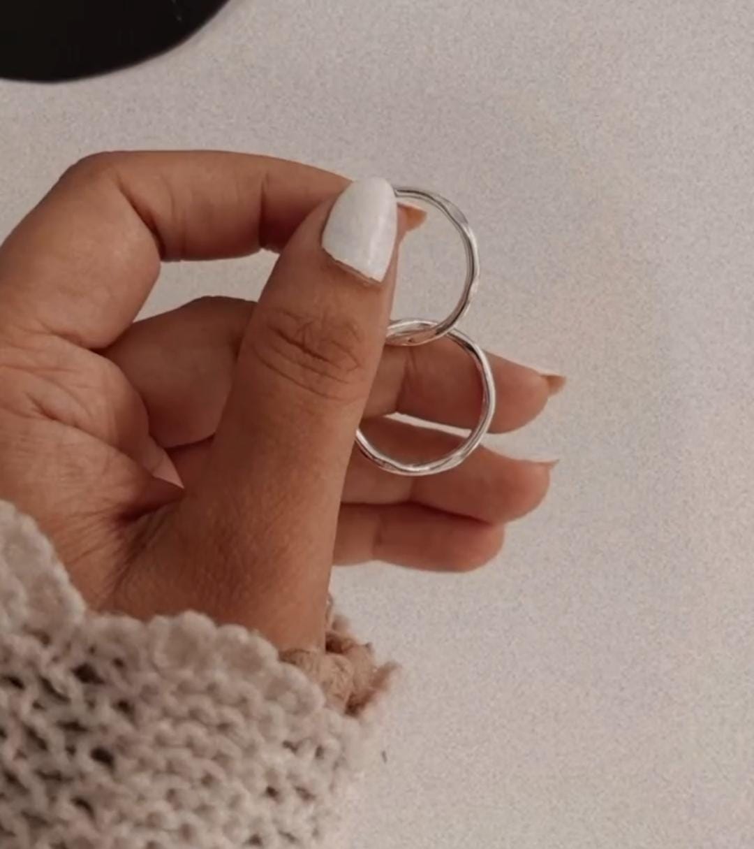 Sterling Silver 925 Rolling Band Ring