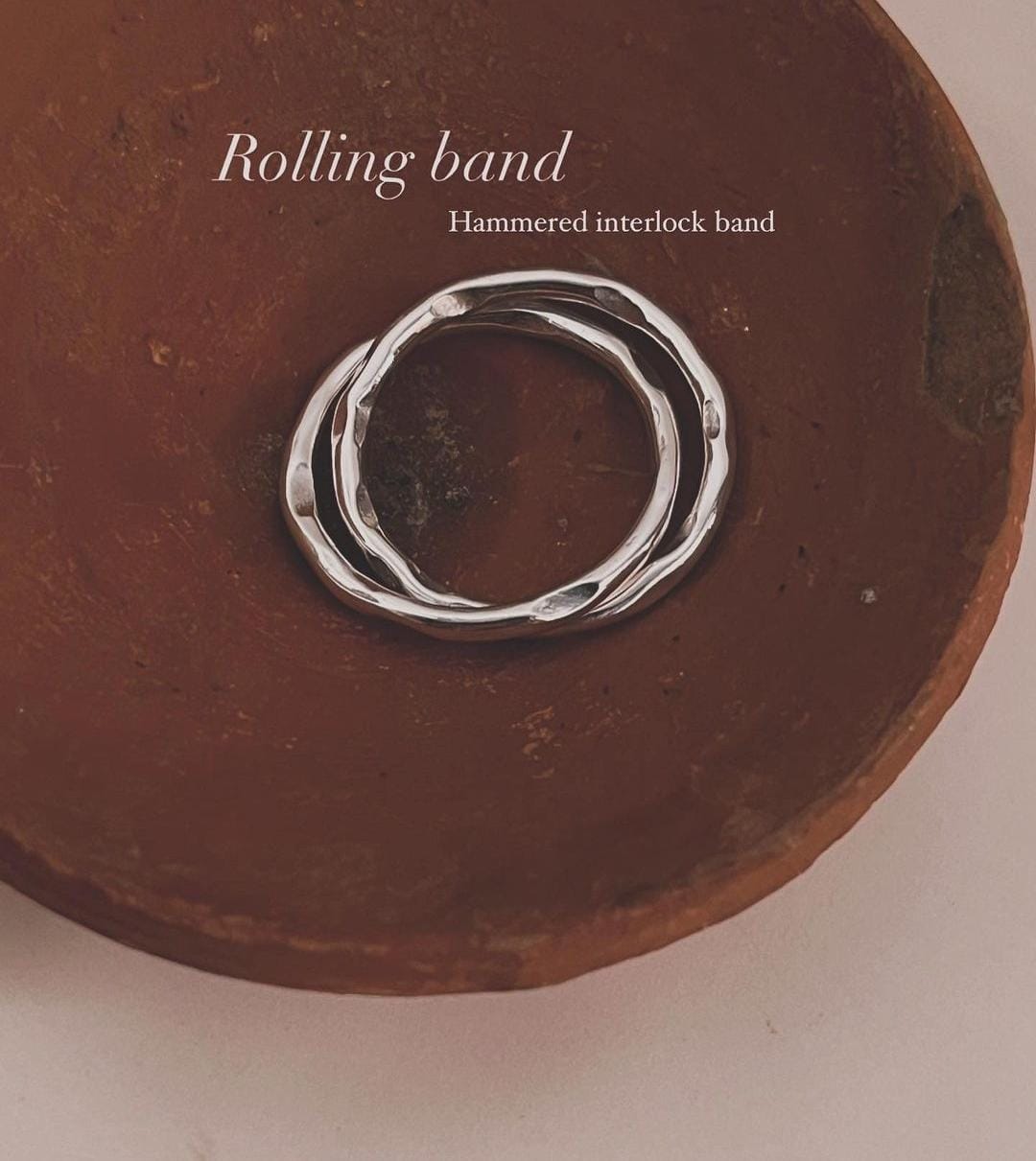 Minimalist Rolling Band Ring in 925 Sterling Silver