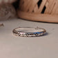 Stylish tribal engraved stackable ring in 925 silver