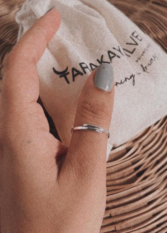 925 Sterling Silver Ring with Adjustable Band