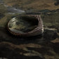 Sleek silver signet ring with round clear quartz stone