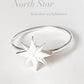 Silver Ring Featuring North Star Motif