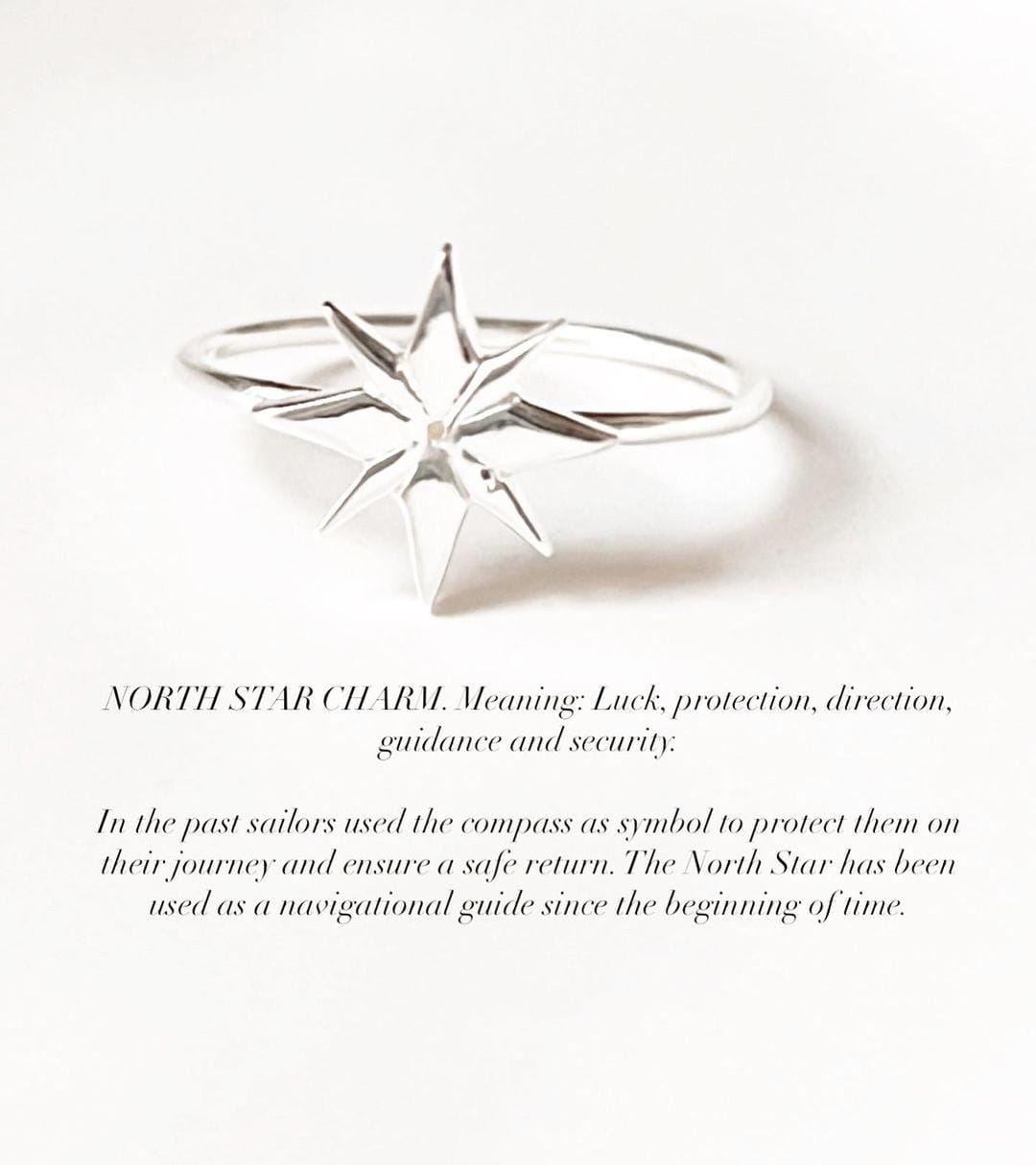 Sterling Silver North Star Ring