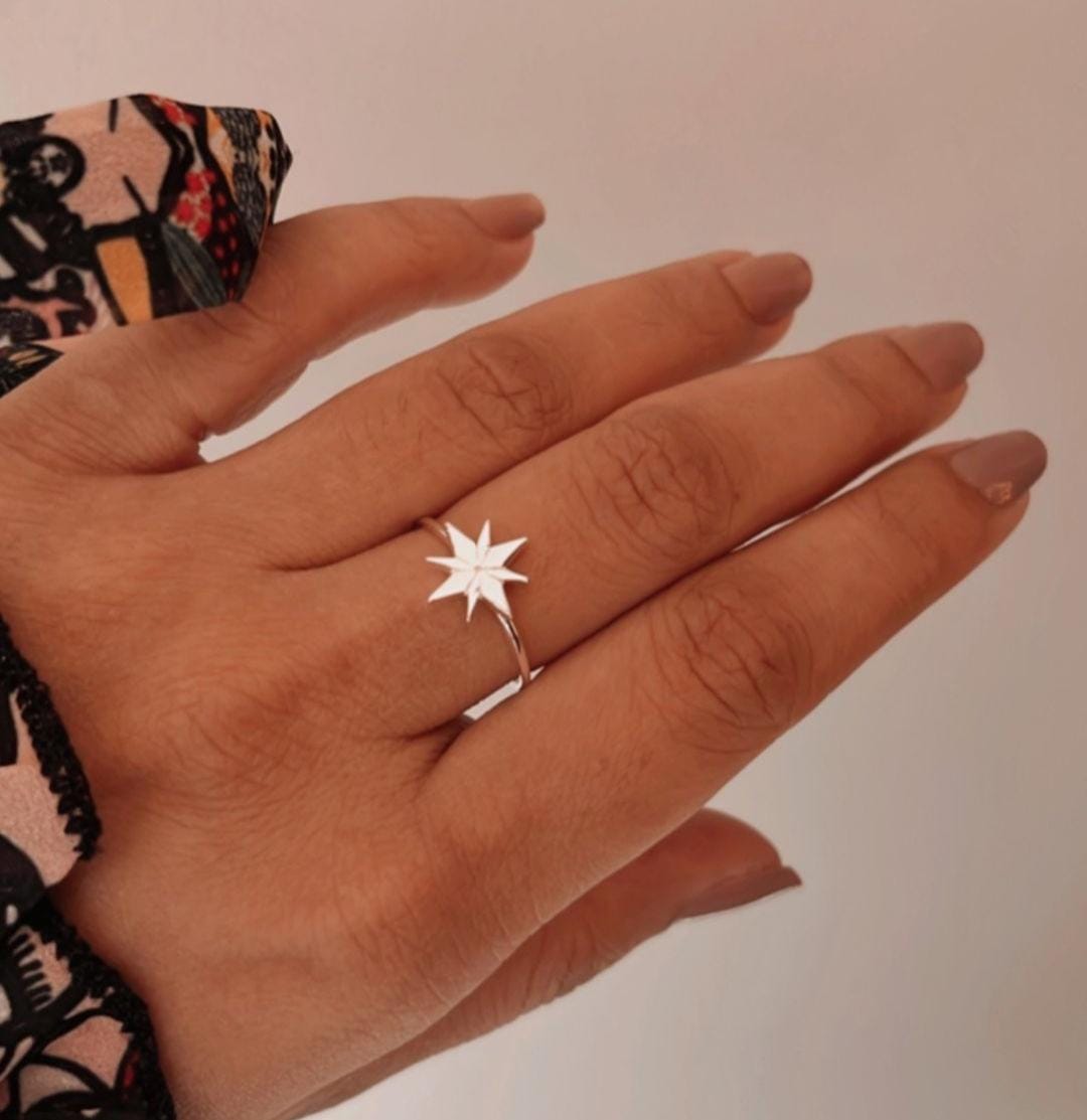 Timeless North Star Silver Ring