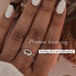 Simple Silver Promise Knot Ring