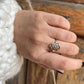 Timeless Seed of Life design ring in sterling silver