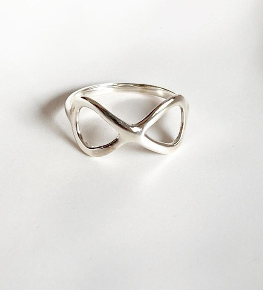 Plain Infinity Silver Ring
